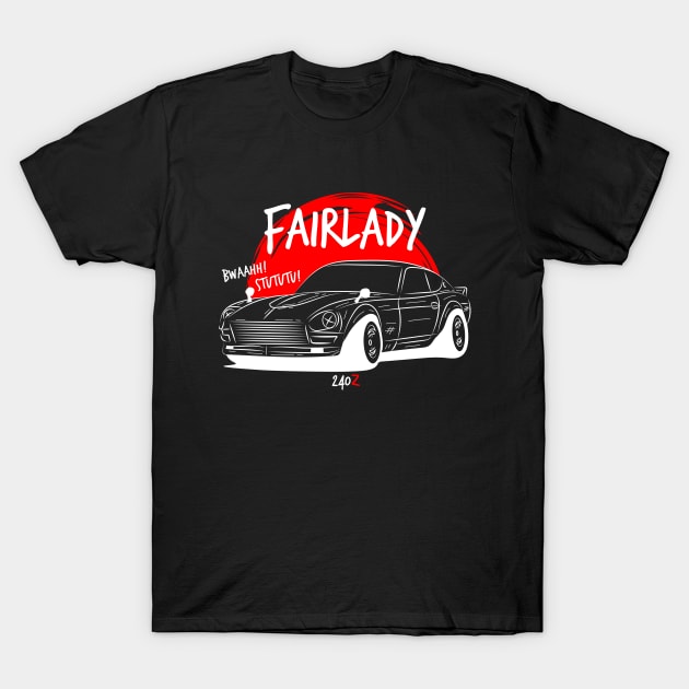 Draw Fairlady 240z T-Shirt by GoldenTuners